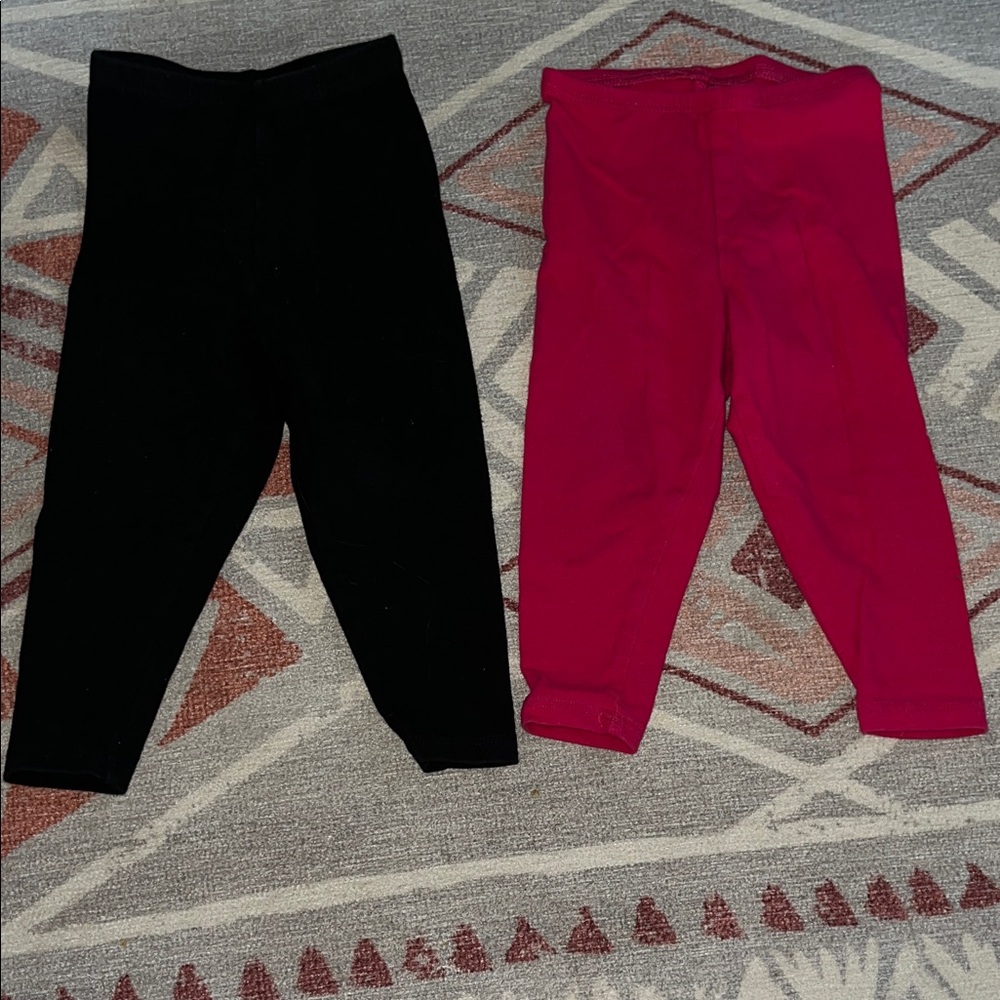 Kids Black and Pink Leggings